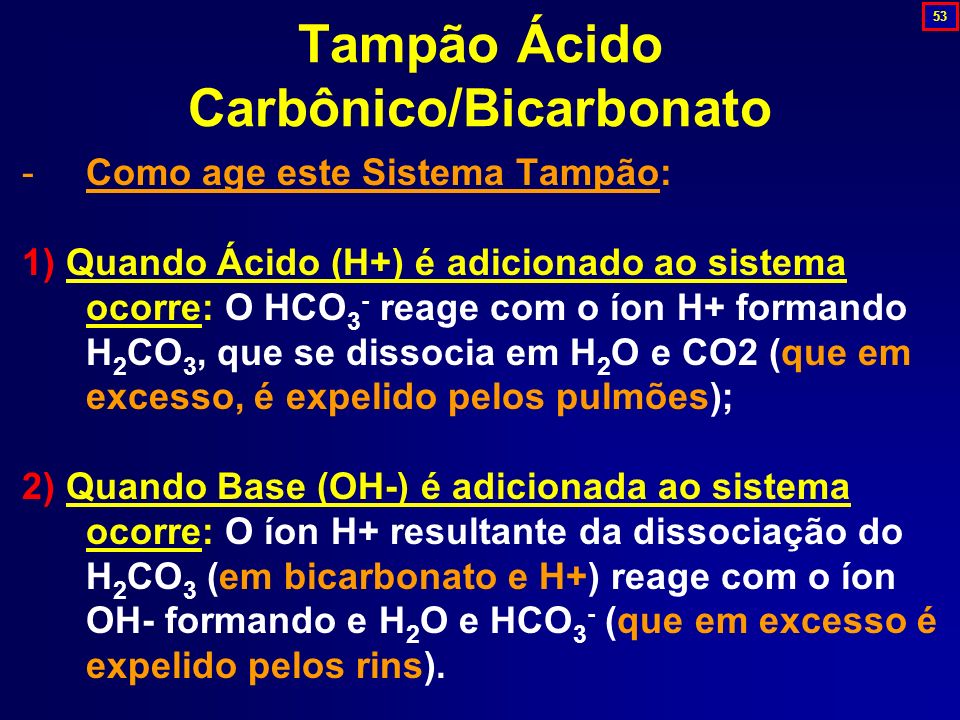 Qual o Principal Sistema Tampão Encontrado no Sangue?